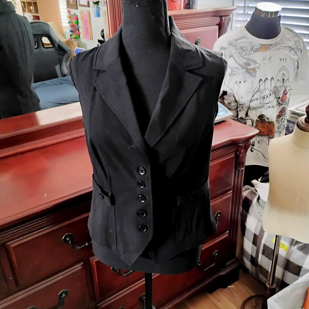 Black Business Formal Vest - Picture 1 of 6